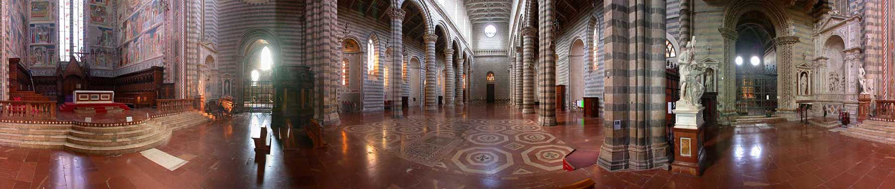 inside of the Cathedral of Orvieto