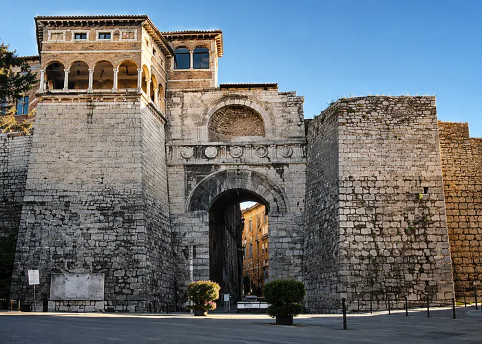 Arco Etrusco o Arco de Augusto en Perugia
