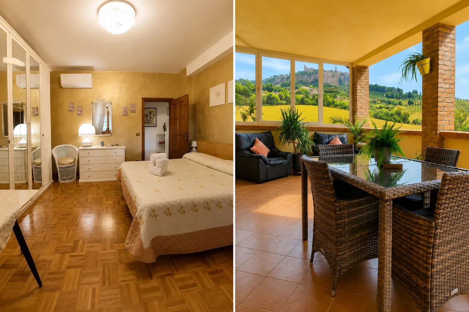 Double room at B&B Il Terrazzo in Orvieto