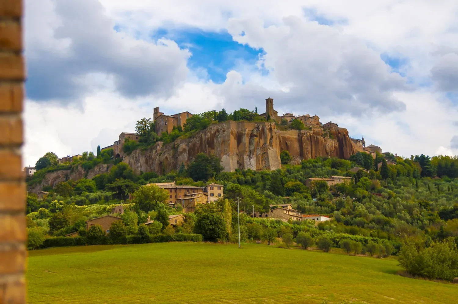 Vista panorámica de la Roca de Orvieto desde el B&B Il Terrazzo