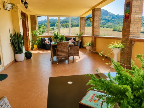 Vista interna della terrazza del B&B Il Terrazzo a Orvieto