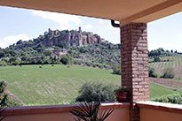 La Rupe Vista dal B&B il terrazzo