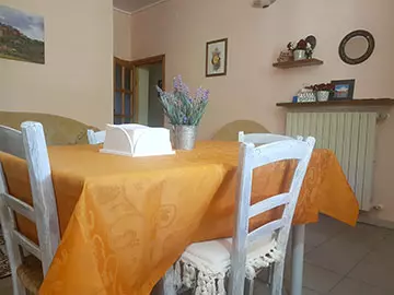 Soggiorno-cucina dell'appartamento